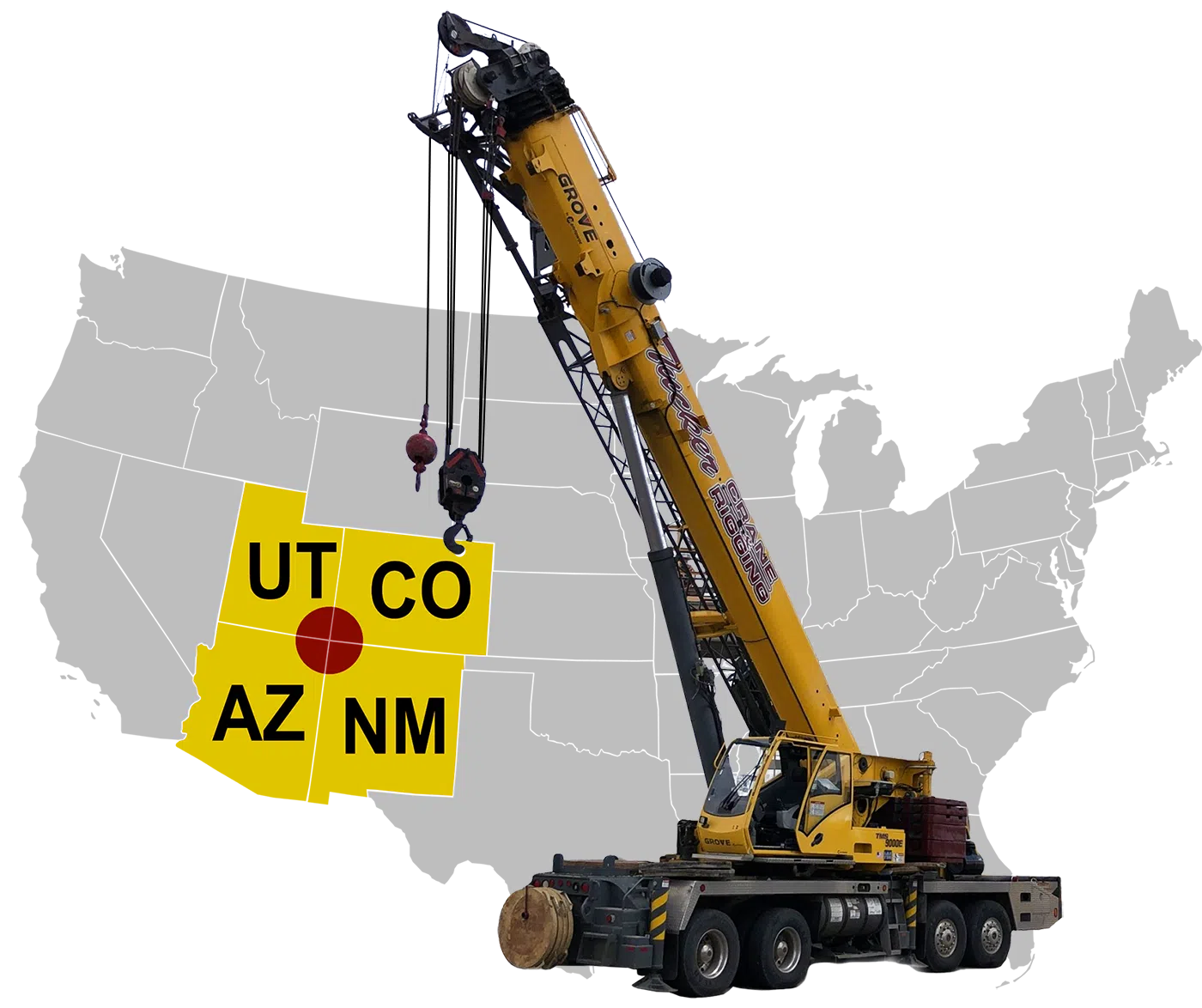 Crane service and rigging company serving Colorado, New Mexico, Arizona, and Utah in the Four Corners region
